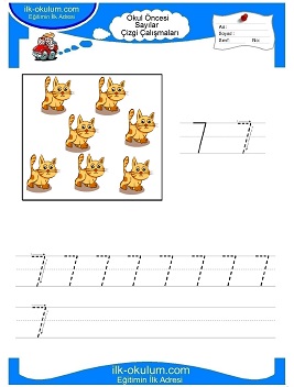Çocuklar İçin Çizgi Çalışma Sayfaları 